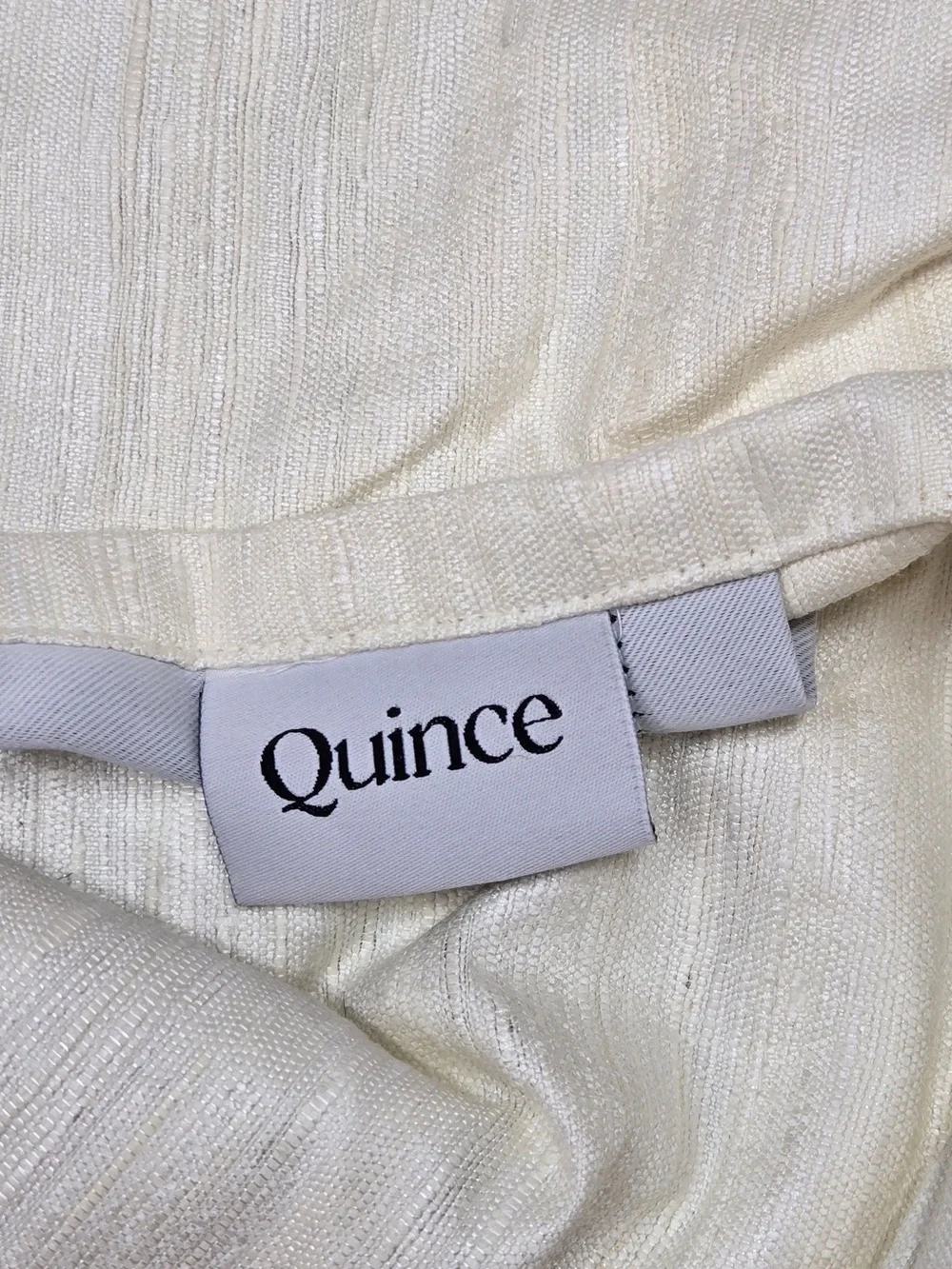 NWT QUINCE Set Of 2 48x84 Raw Silk True Blackout Curtains Ivory 8698